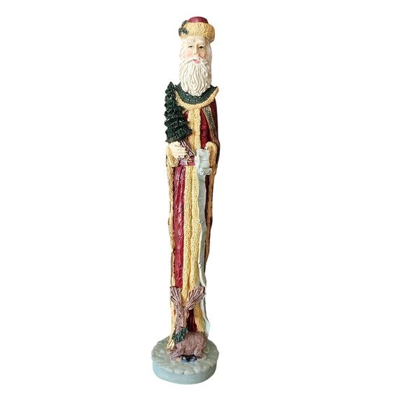 Vintage Cedar Creek Collection Collectible Santa Figurine Adult's Christmas Deer - Picture 1 of 10